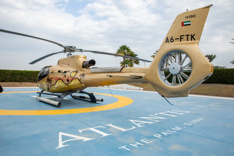 The Golden Luxurious Bird - Falcon Gold Helicopter
